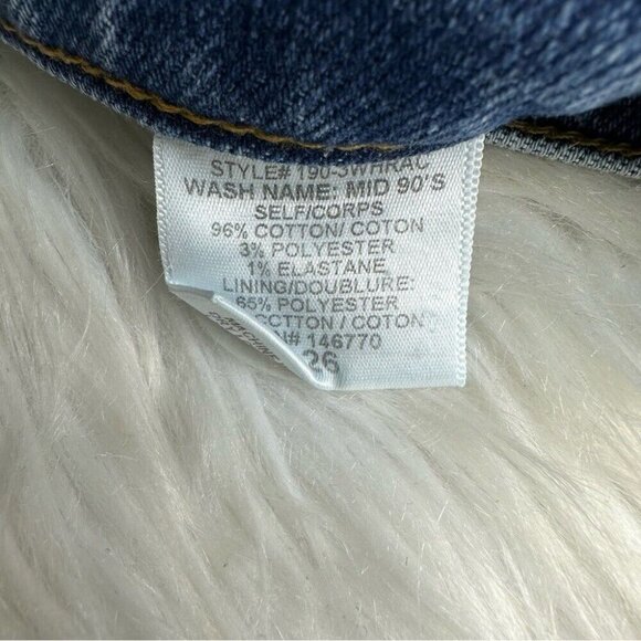 Re/Done Women's NWT‎ Mid 90's Hi-Rise Button-Fly Ankle Stretch Jeans W26-28/L28 - Picture 6 of 10